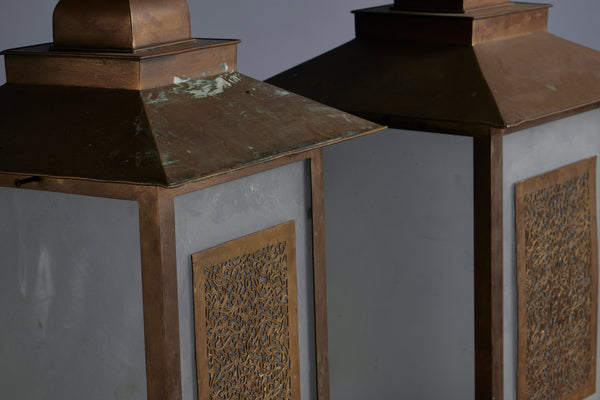 Pair of Mid Century Modern Table Lanterns from La Mamounia in Marrakesh