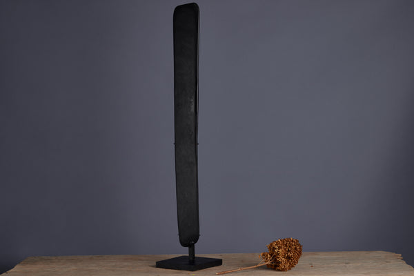 Tall Mounted Stone Axe from the Island of Borneo