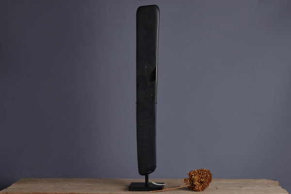 Tall Mounted Stone Axe from the Island of Borneo