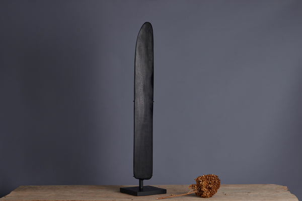 Tall Mounted Stone Axe from the Island of Borneo