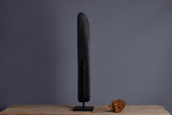 Tall Mounted Stone Axe from the Island of Borneo