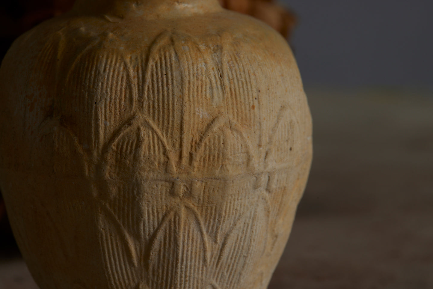 A Small White Sung Dynasty Lotus Decorated Altar Vase