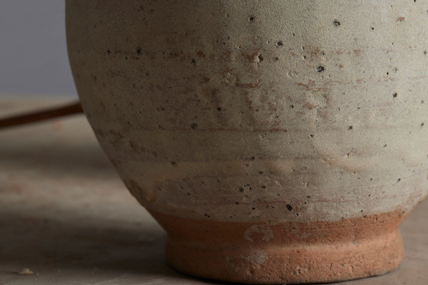 Double Handle White Glazed Sung Dynasty Coconut Shaped Bottle found in Musi River Basin in Sumatra