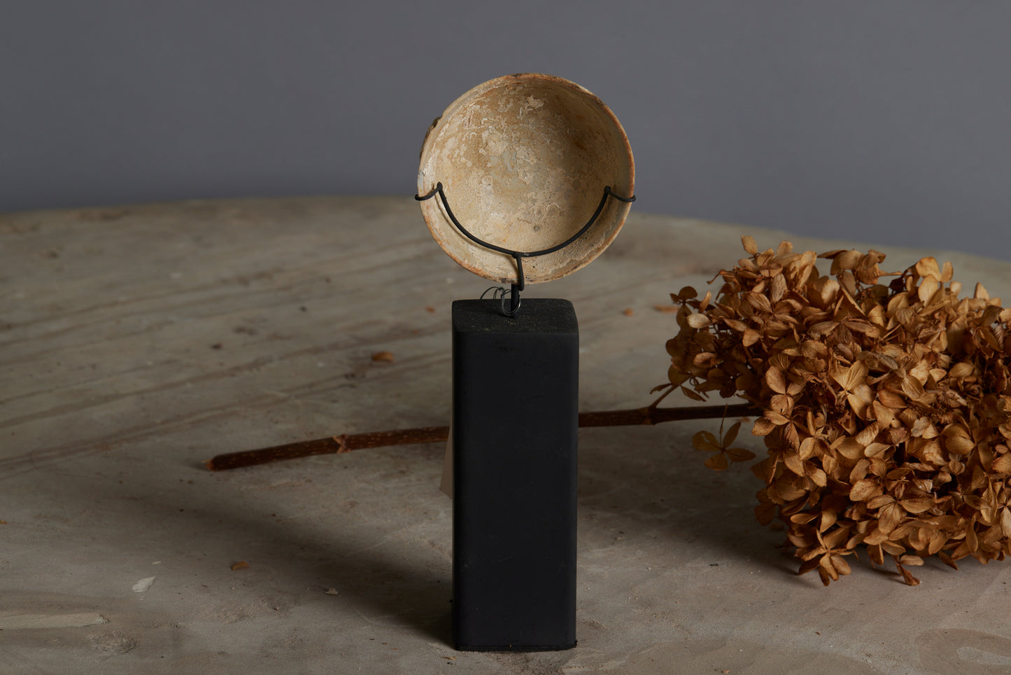 Blanc de Chine Shipwreck Tea Bowl Mounted on a Stand