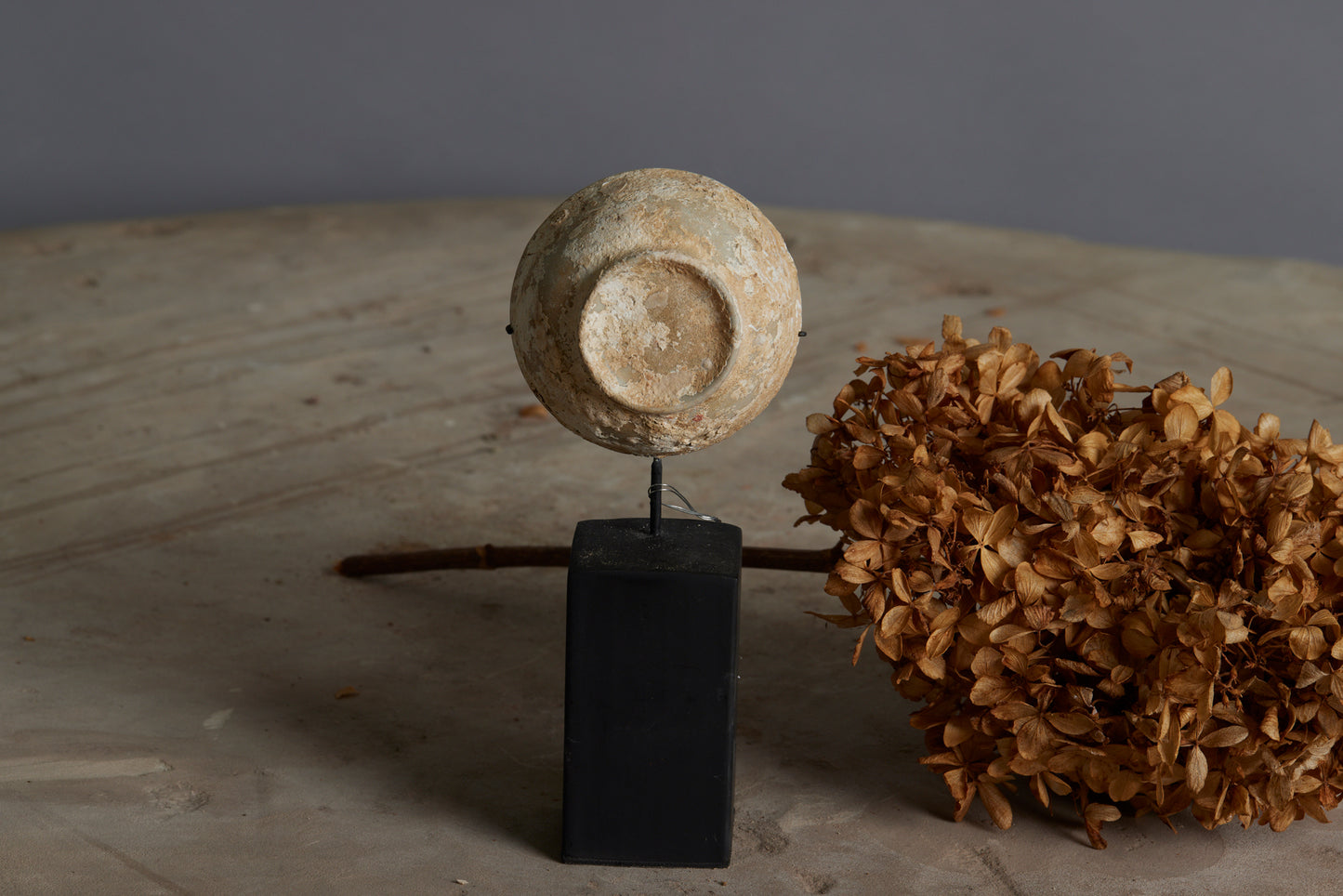 Blanc de Chine Shipwreck Tea Bowl Mounted on a Stand