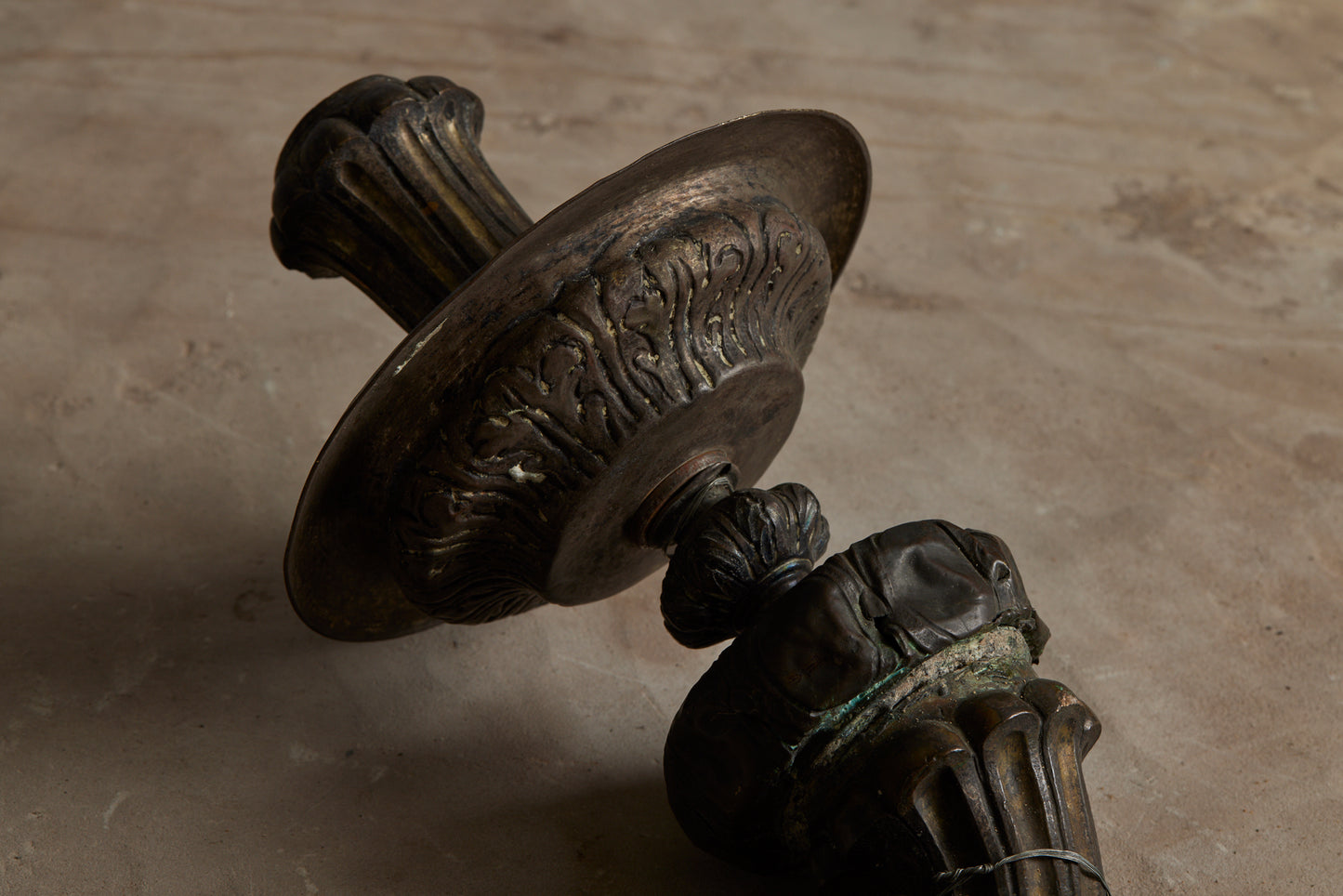 17th Century French Pair of Gilt Bronze Reqénce Sconces