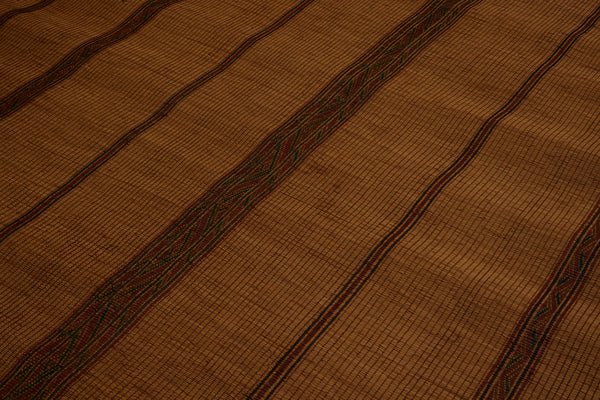 Medium Sized Early Tuareg with Richly Coloured Patterened Bands ............... (7'11''x 8'6'')