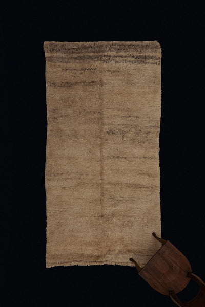 All Natural Thick Pale Grey & Cream Coloured Tulu from Konya .............. (4'9''x8'6'')