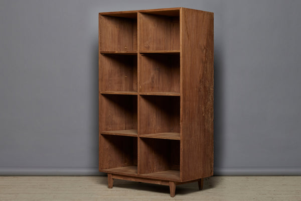 Mid 20th C. Teak Eight Hole Cubby Shelves