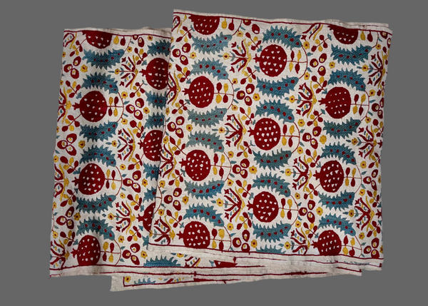 Extra Long Early Pomegranate Suzani Runner