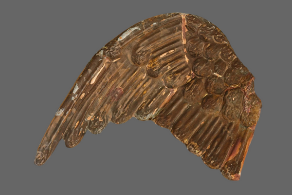 19th Century Italian Repousse Angel Wing