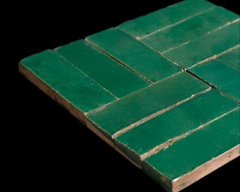 Reclaimed Vintage Green Moroccan Zelig Tiles