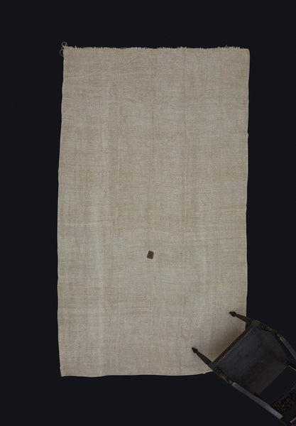 Natural Colored Hemp Carpet from Northern Iran with Small Brown Patch .................. (5' 10'' x 10' 7'')