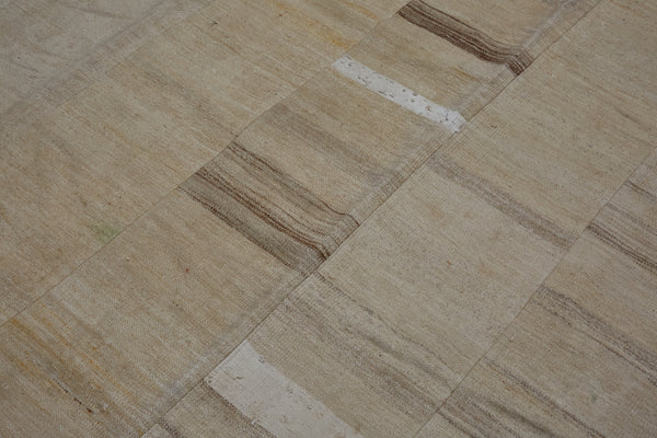 6 Banded Natural Color Hemp & Cotton Carpet with a Backing ........................ (5' 8'' x 7' 10'')