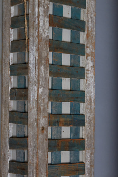 Set of 3 Old Lattice & Pine Square Columns from Georgia