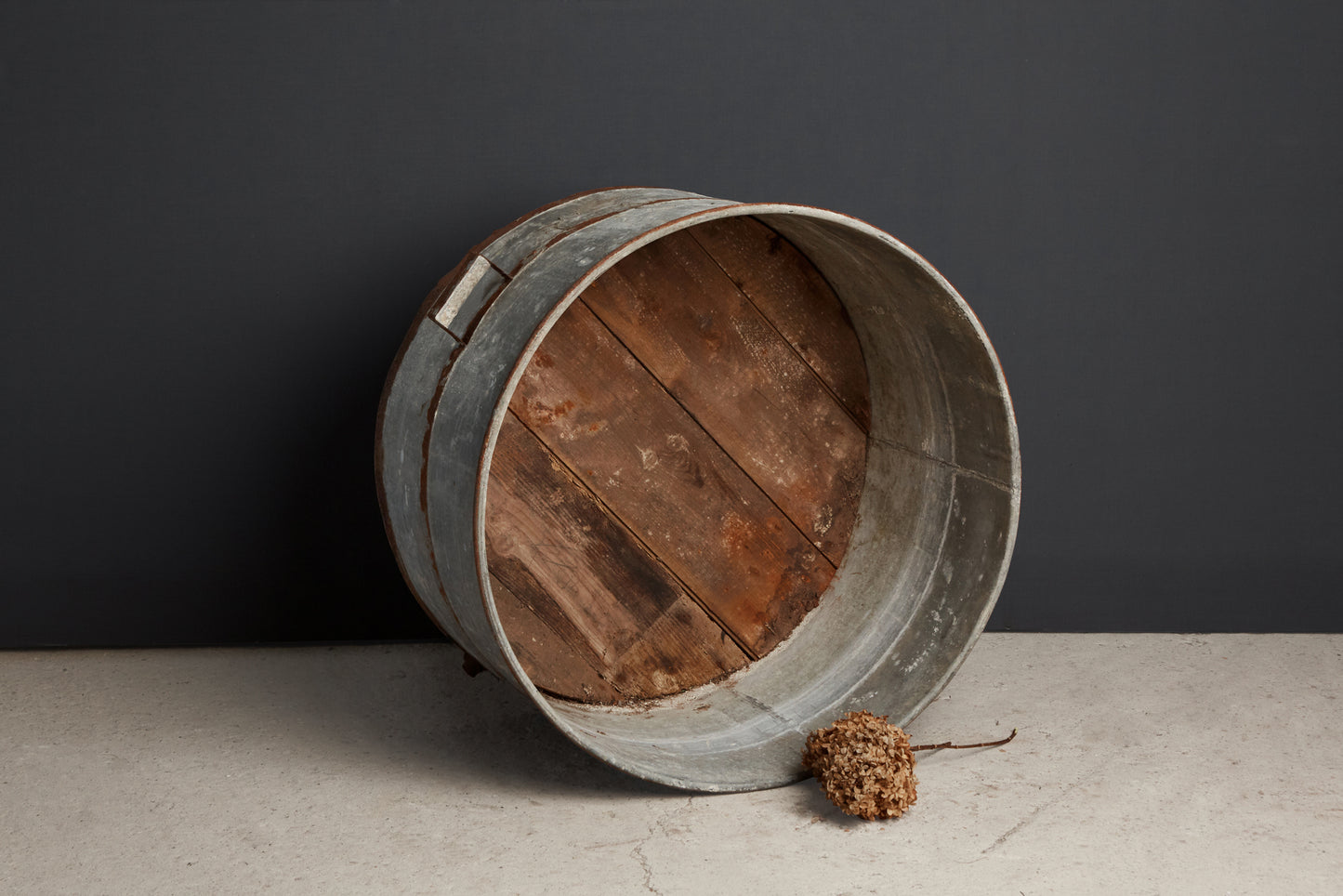 Extra Large French Zinc Planting Pot