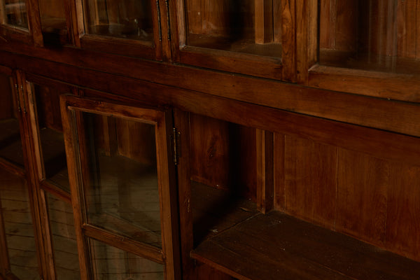 Large 2 Piece 19th Century Dutch Colonial Apothecary Cabinet from Jakarta