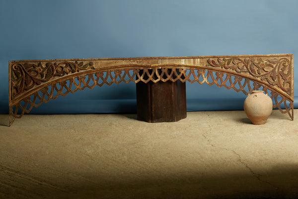 19th Century Over Door Pandil Carving from Sumatra