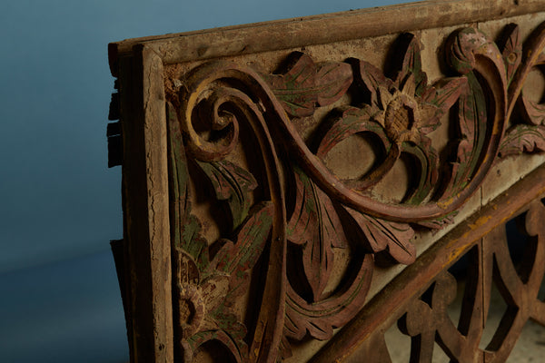 19th Century Over Door Pandil Carving from Sumatra