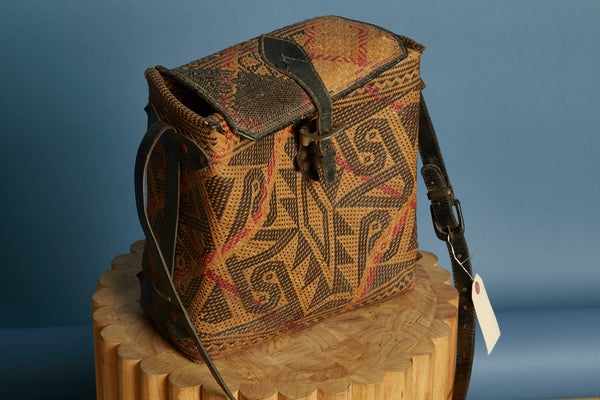 Woven Man Satchel from East Borneo