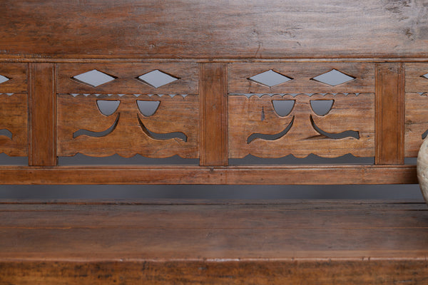 19th Century Teak Bench from Madura