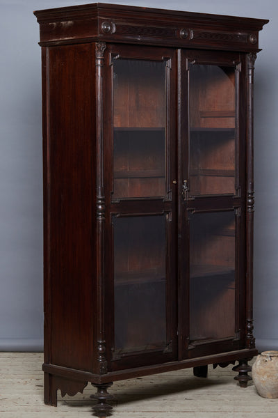 Late 19th Century Dutch Colonial Victorian Teak Cabinet from Jakarta