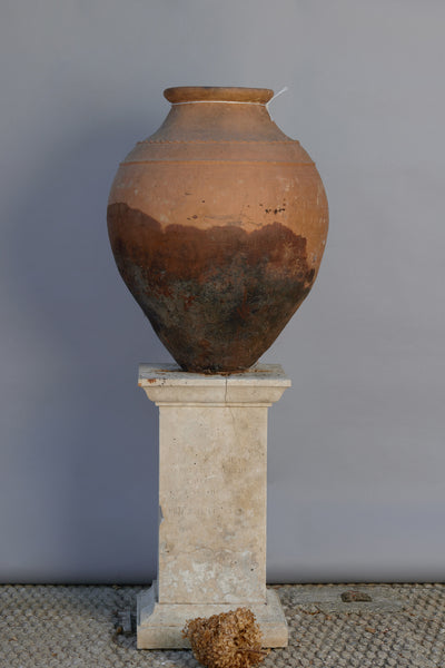 19th Century Terra Cotta Olive Oil Portuguese Oil Jar
