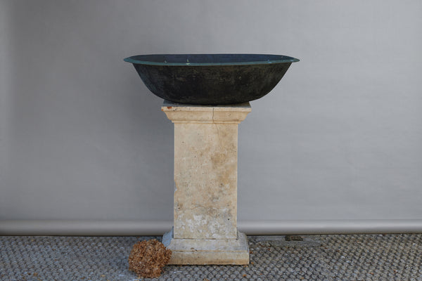 19th Century Hammered Bronze Pot for Making Batik from Batavia