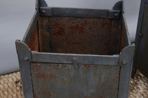 Pair of Mid 19th Cent French Iron Planter Boxes