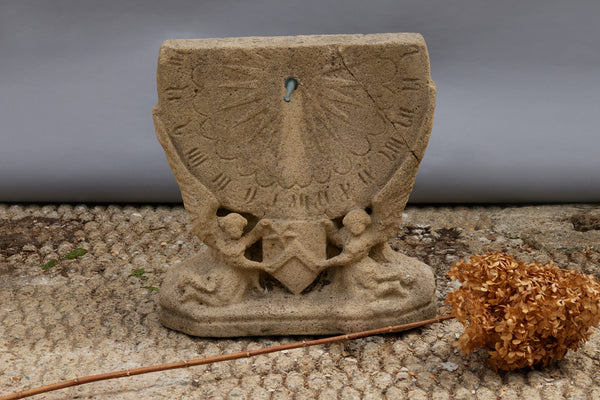 19th Century French Sandstone Sundial