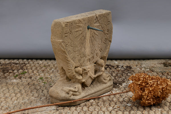 19th Century French Sandstone Sundial
