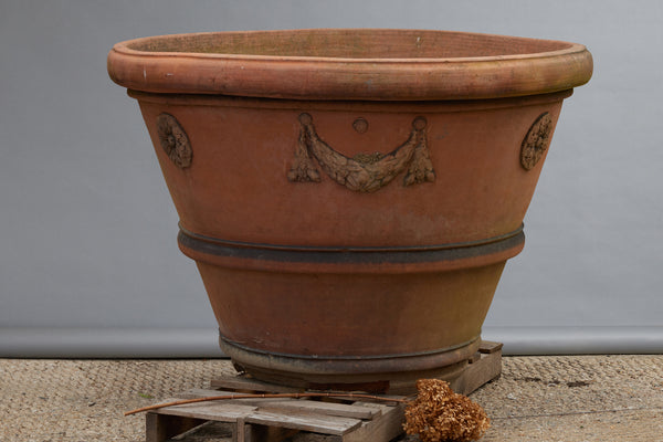 Monumental Impruneta Terra Cotta Pot