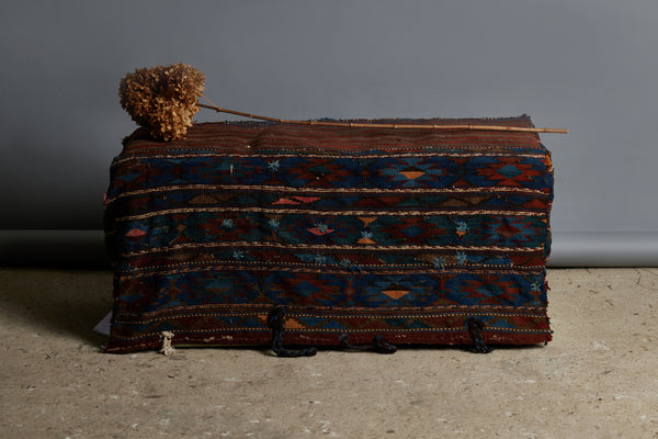 Bench/ Table from 19th Century Cradle Textile
