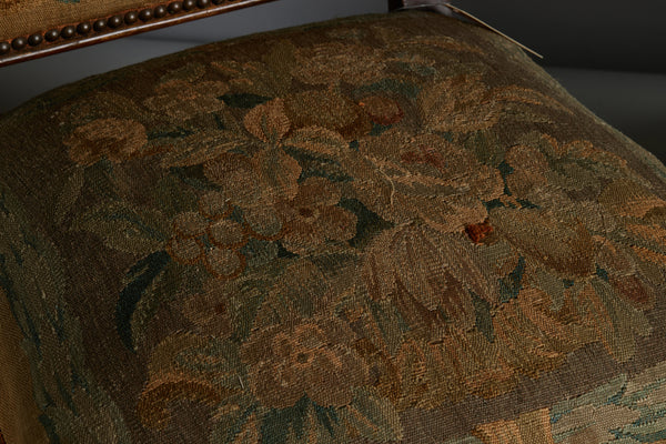 Pair of 19th Century Side Chairs Covered in an Aubusson Tapestry