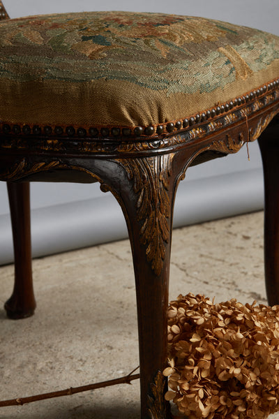 Pair of 19th Century Side Chairs Covered in an Aubusson Tapestry
