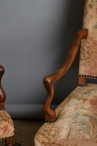 Pair of 18th Century French Beechwood Armchairs