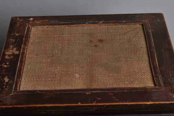 Late 17th - Early 18th Chinese Scholar Meditation Stool with Original Rattan Top