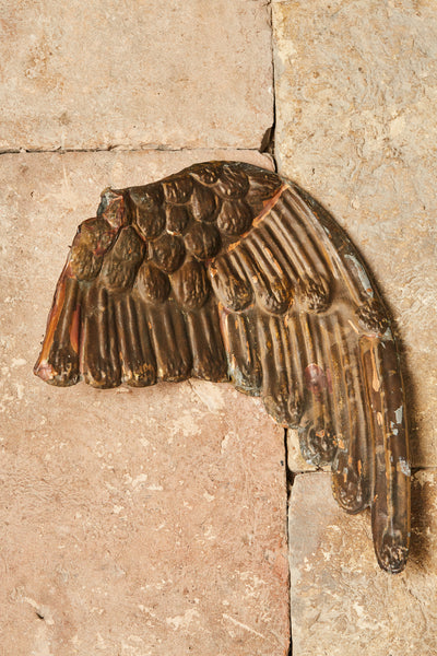 19th Century Italian Repousse Angel Wing