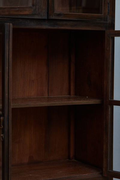 Mid 19th Century Teak Dutch Colonial Apothecary Cabinet from Jakarta