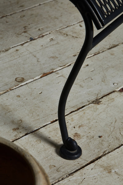 Pair of Heavy Wrought Iron Patio Chaises