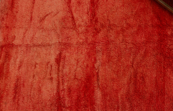 Small Tangerine Colored Chichaoua Carpet ................... (4' 2'' x 5' 7'')