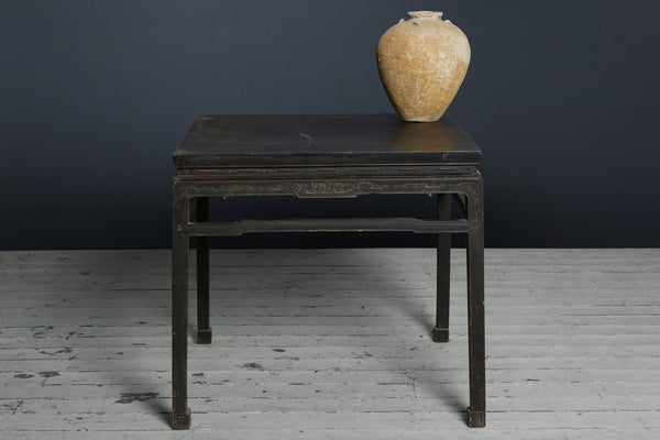 Late 17th Century/Early 18th Century, Black Laquer Ming Square Table