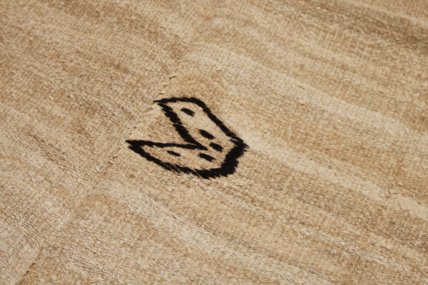 Large Hemp Carpet with Stripes & Symbols (6' x 12' 5'')