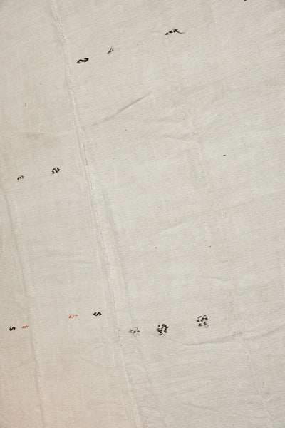 Large 2 Piece Natural Hemp Carpet with S-Designs and Chevron in Red & Natural Brown.................(12' 4'' x 11' 2'')