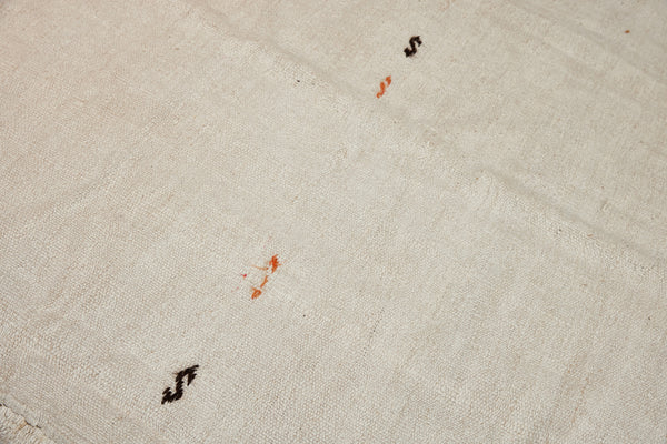 Large 2 Piece Natural Hemp Carpet with S-Designs and Chevron in Red & Natural Brown.................(12' 4'' x 11' 2'')