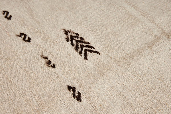 Large 2 Piece Natural Hemp Carpet with S-Designs and Chevron in Red & Natural Brown.................(12' 4'' x 11' 2'')