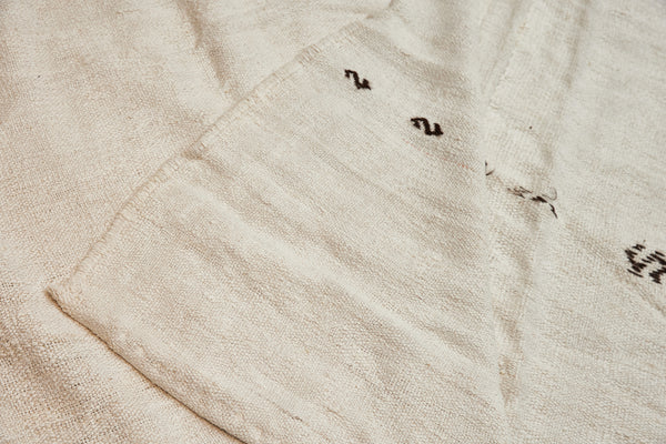 Large 2 Piece Natural Hemp Carpet with S-Designs and Chevron in Red & Natural Brown.................(12' 4'' x 11' 2'')