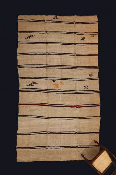 Large Natural Hemp Carpet (7' 2" x 12' 4")