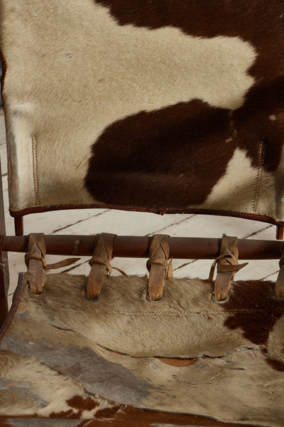 Pair of "Humahuaca Patentado" Argentian Pony Skin Gaucho Chairs
