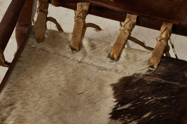 Pair of "Humahuaca Patentado" Argentian Pony Skin Gaucho Chairs